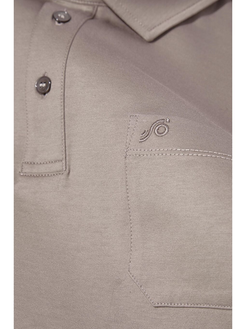 Kahverengi Cep Detaylı Düğmeli Polo Yaka Erkek T-Shirt Kahve-3