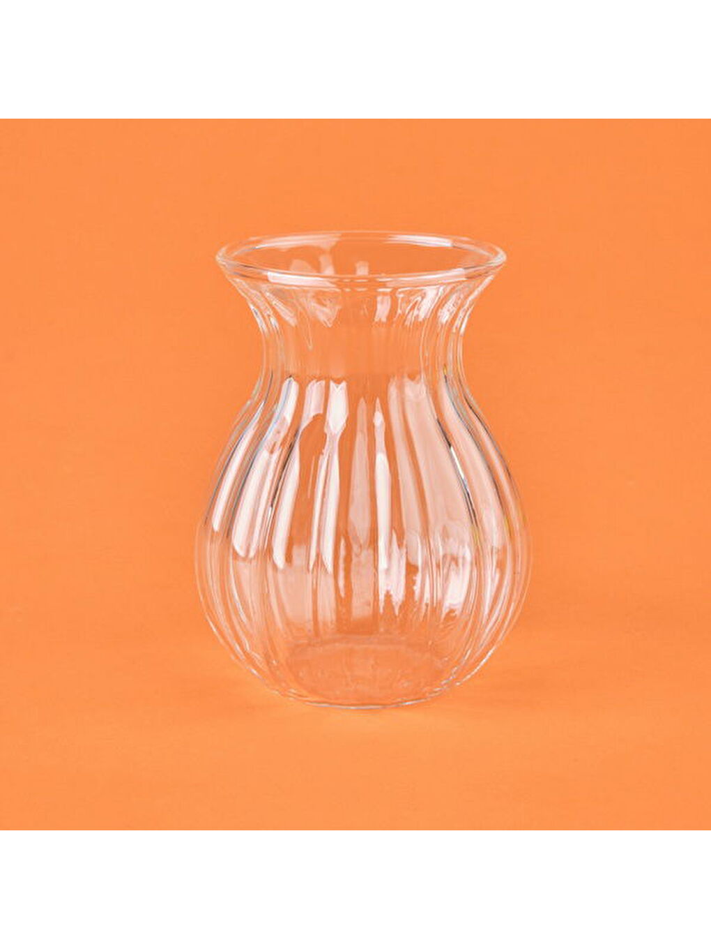 Renksiz Borosilikat Cam Çizgili 6'lı Çay Bardağı - Şeffaf-4