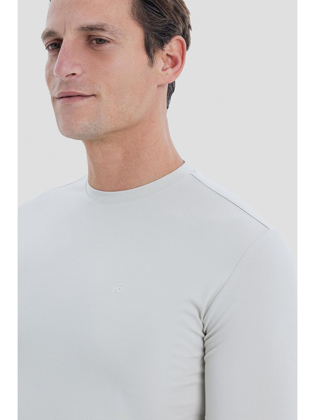 Erkek Bej Regular Fit Bisiklet Yaka T-Shirt – Kısa Kollu-4