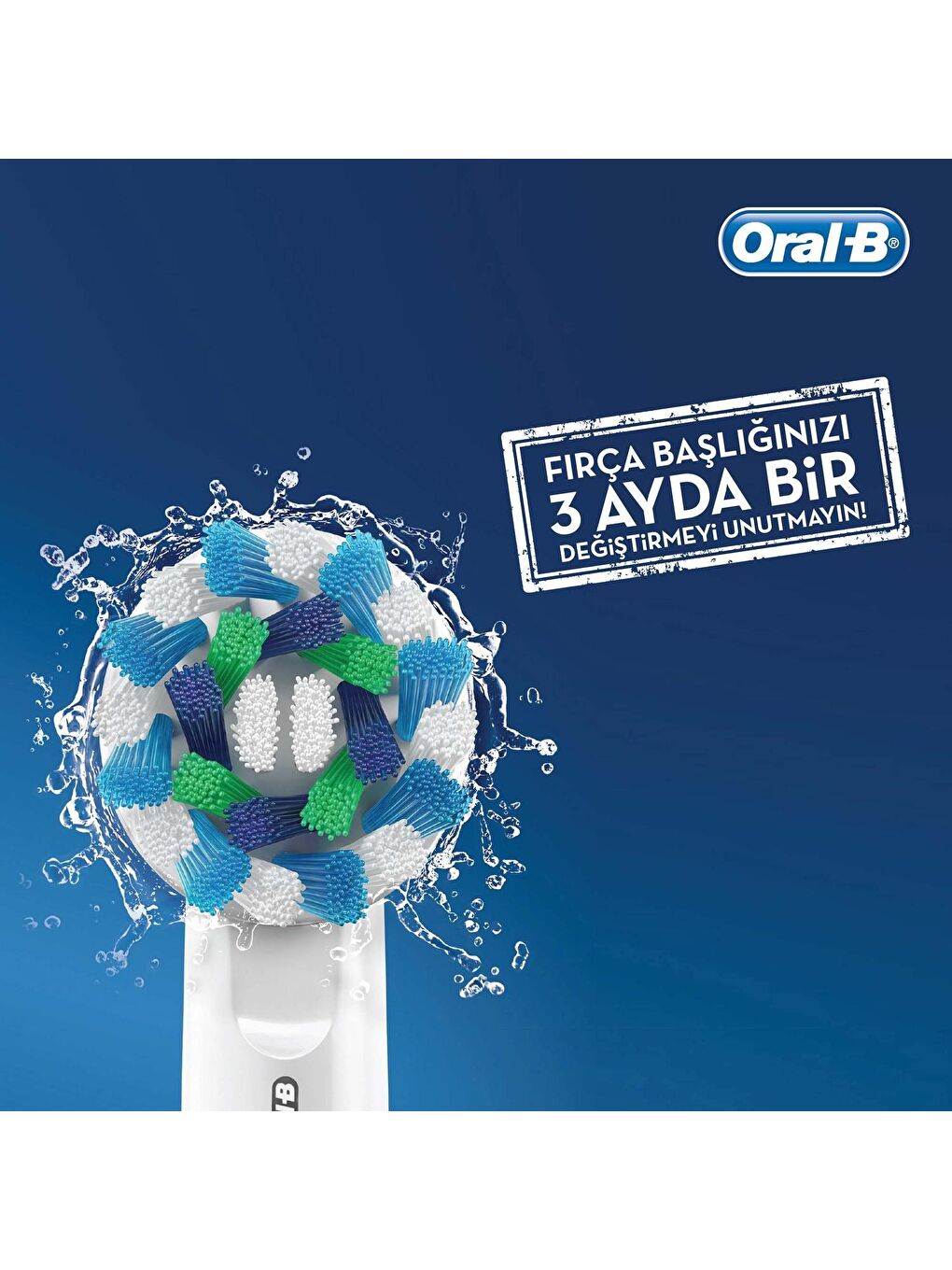 Oral-B Renksiz Frozen Çocuklar İçin 2'li Diş Fırçası Yedek Başlığı - 1