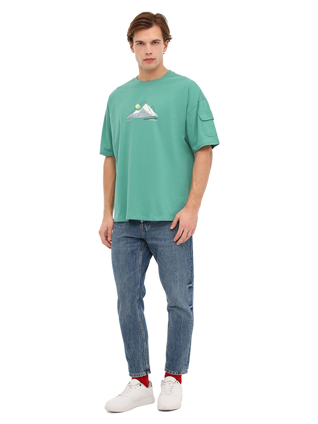 ML DAY 11OTD213 5FX Yeşil Erkek Kısa Kol T-Shirt-2