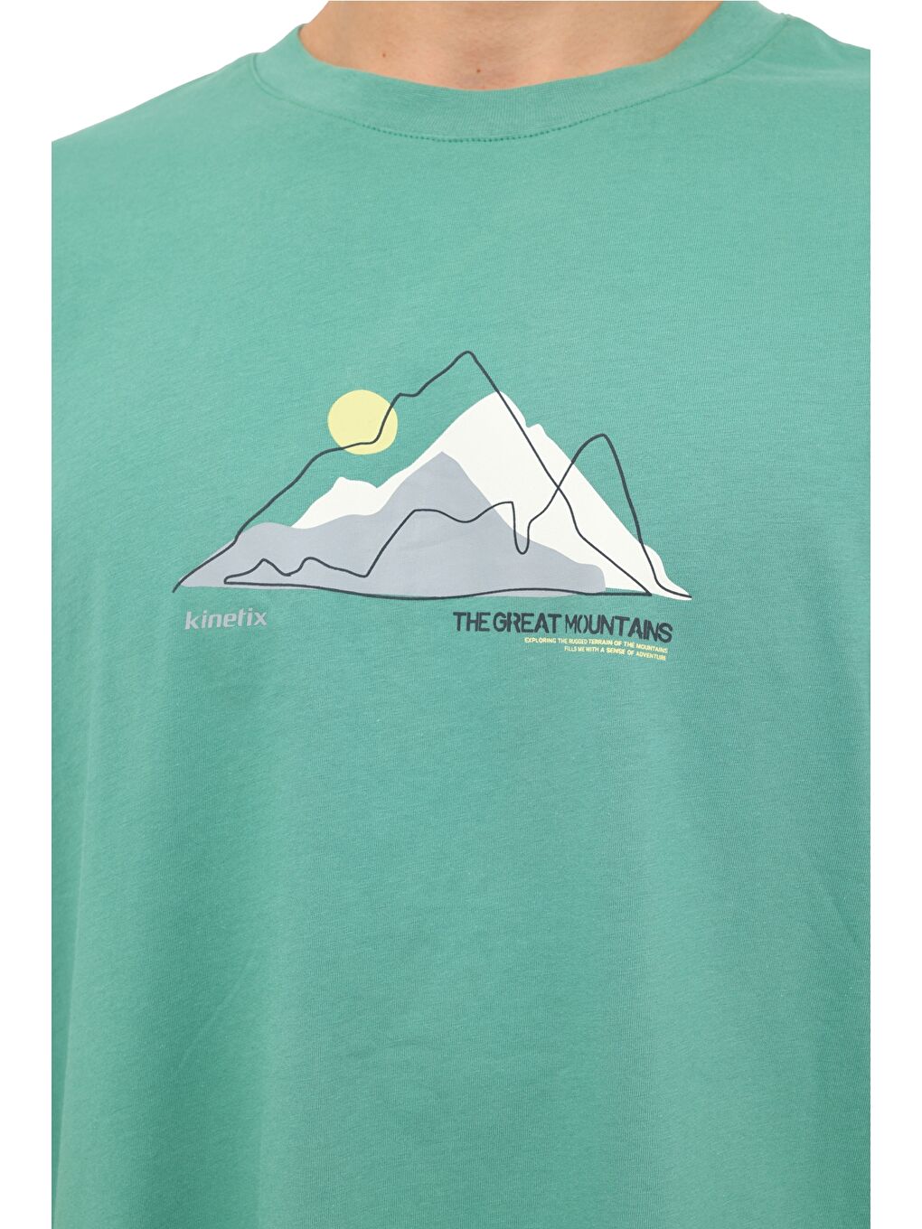 ML DAY 11OTD213 5FX Yeşil Erkek Kısa Kol T-Shirt-3