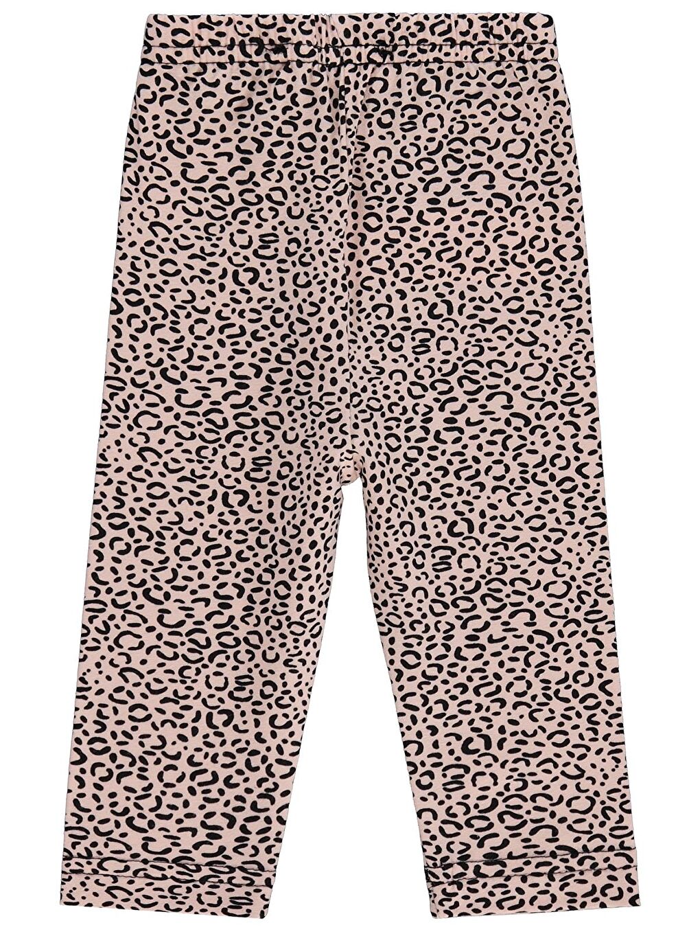 Baby Leopar Baskılı 6-18 Ay Tayt - Siyah 6-9 Ay-1