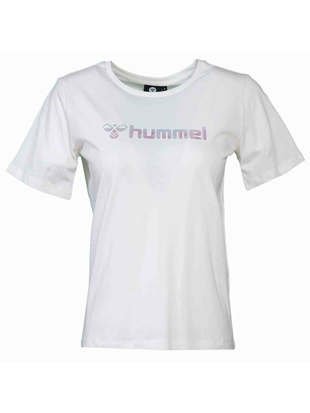 Hummel Mimi Kadın Çok Beyaz Baskılı Bisiklet Yaka Tişört - 2