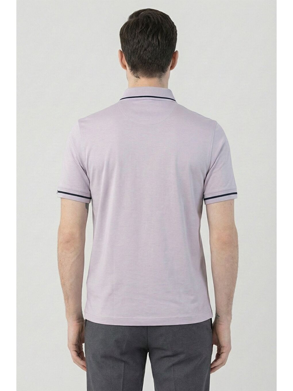 Giotelli Lila %100 Pamuk Erkek T-Shirt-3