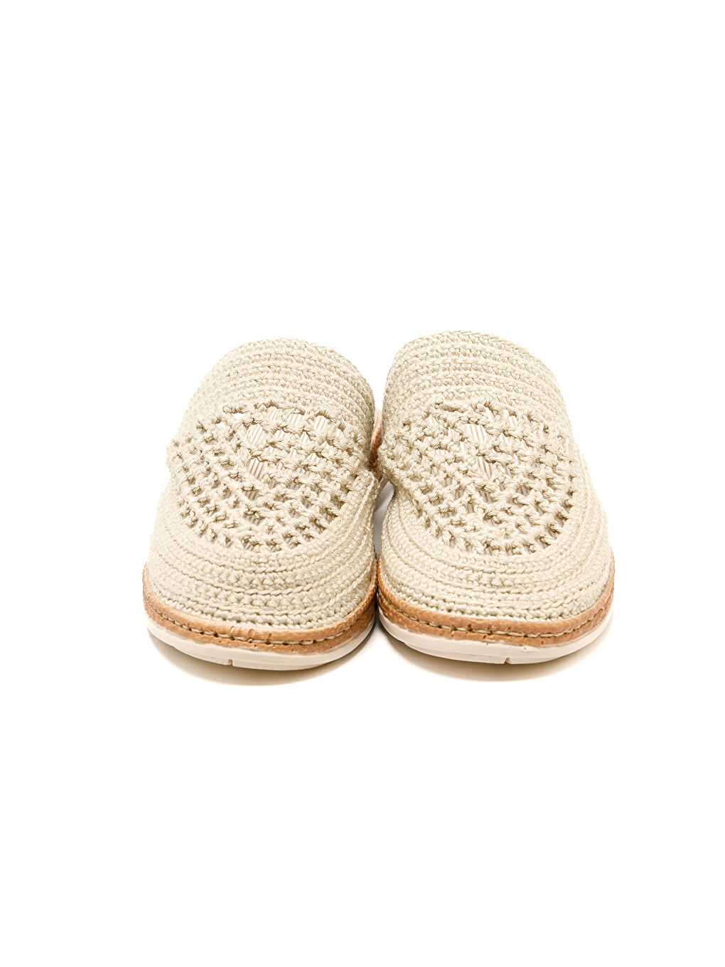 Bej Kadın Terlik BBS_JMY Knitwear Slippers Cream-3