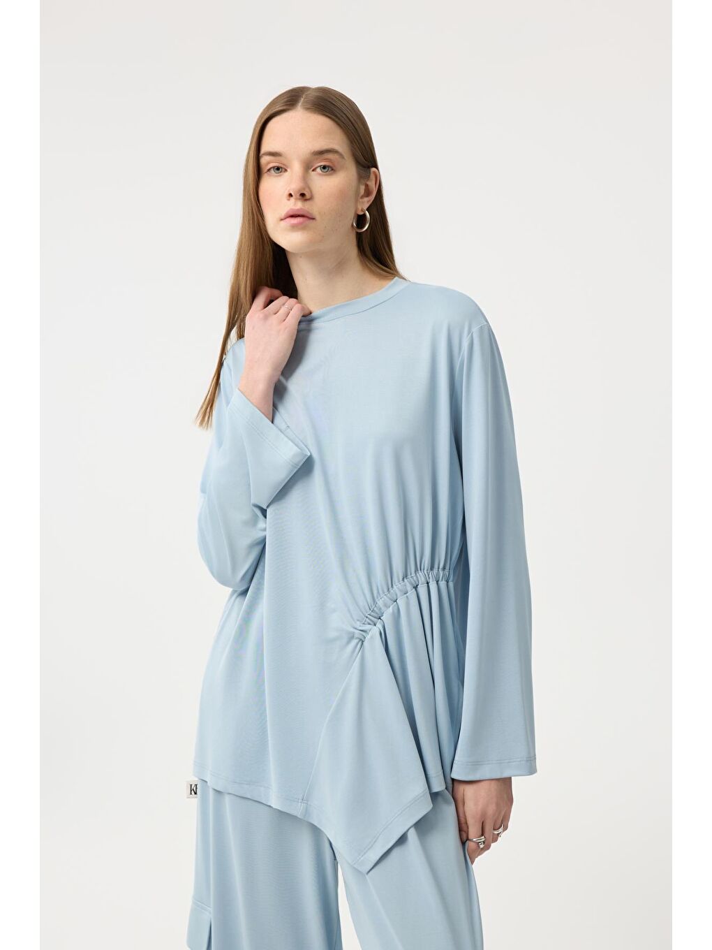 Turkuaz Modal Cupra Kargo Cepli Takım Açık Mavi-8