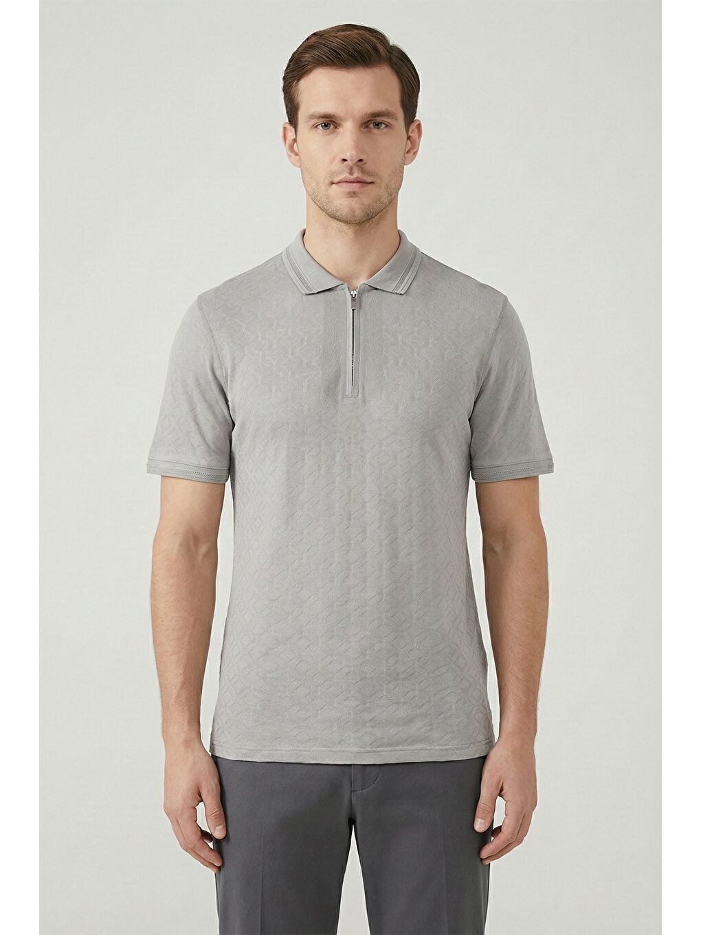 Giotelli Koyu Bej %100 Pamuk Erkek T-Shirt