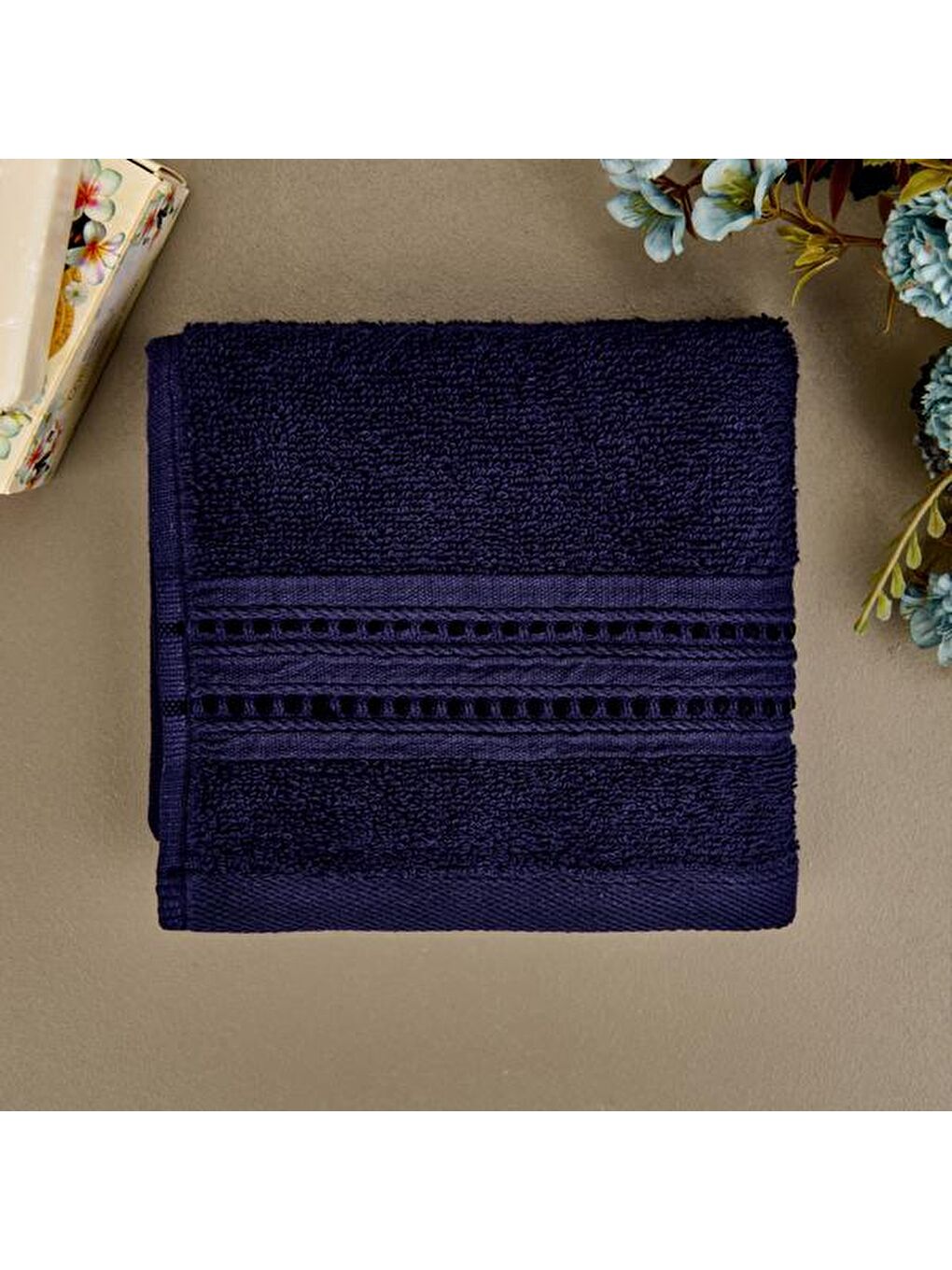 Soft Lapa El Havlusu - Lacivert - 30x50 cm