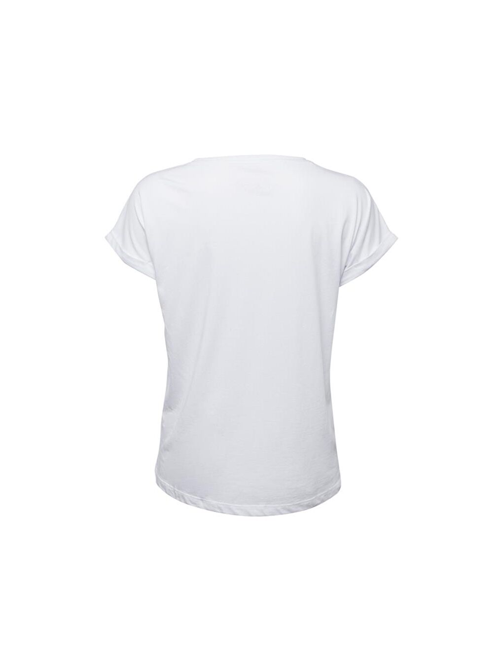 Yeşil Yengeç Beyaz Kadın T-Shirt-2