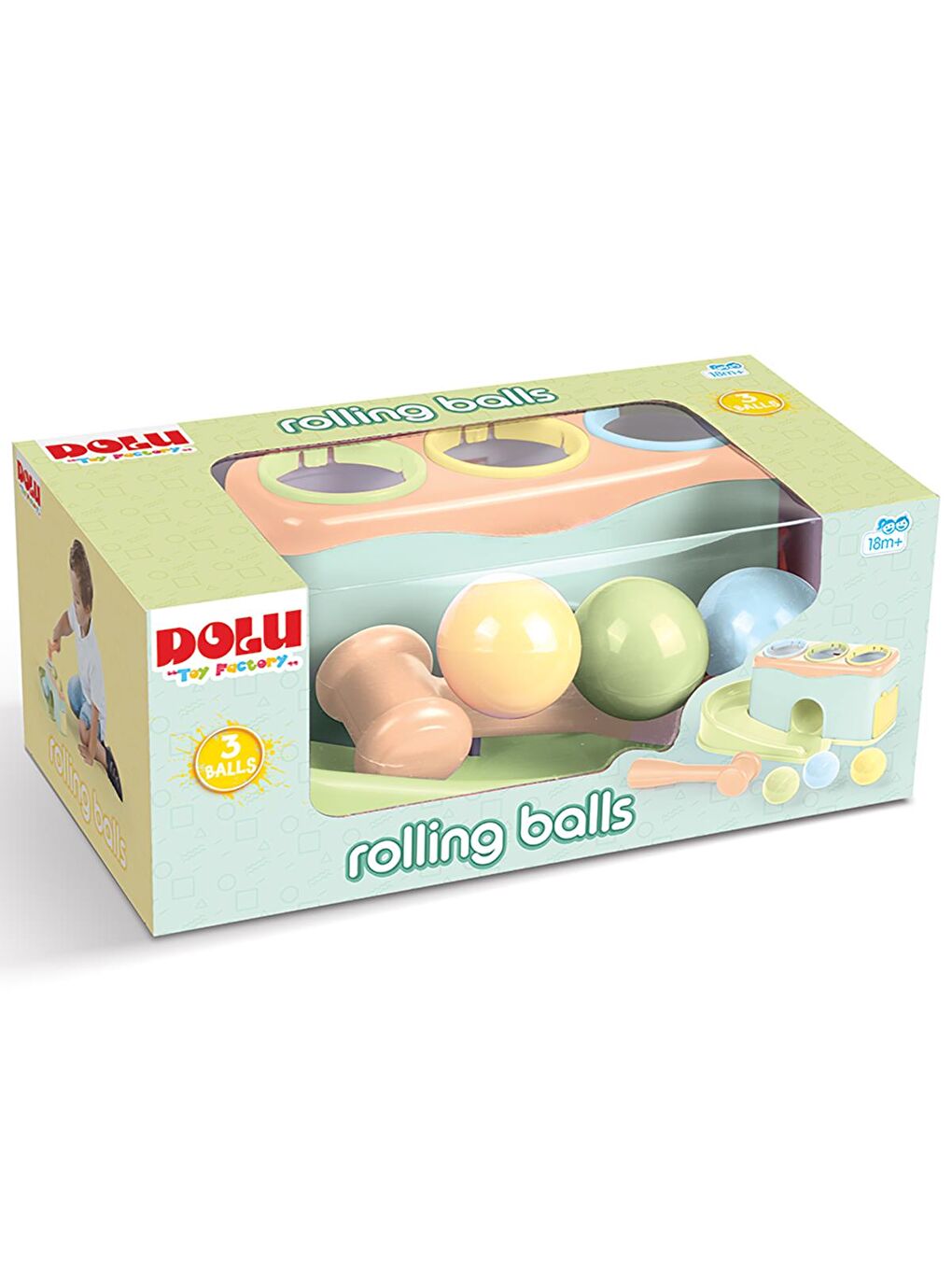 Vur Yuvarla 1+ Yaş - Yeşil Standart-3