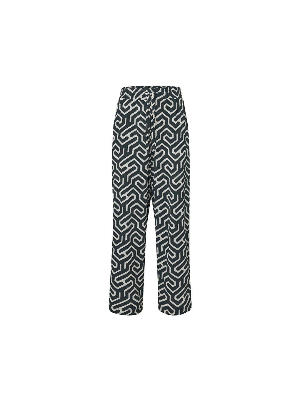 Siyah Kadın Pantolon, Rahat-4