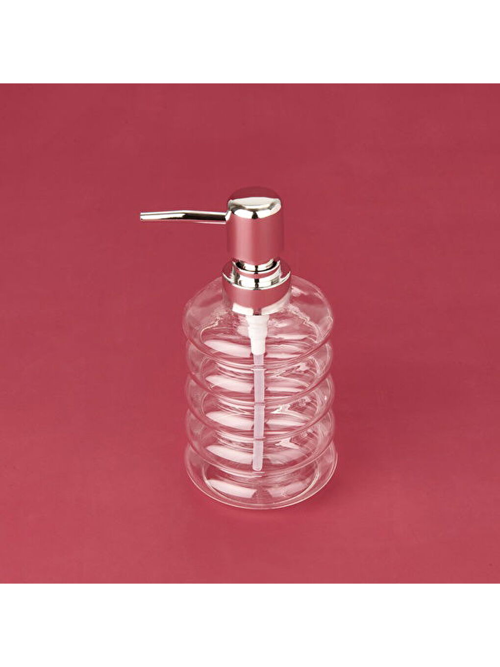 Renksiz Kapaklı Borosilikat Cam Sıvı Sabunluk - Şeffaf / Gri-1