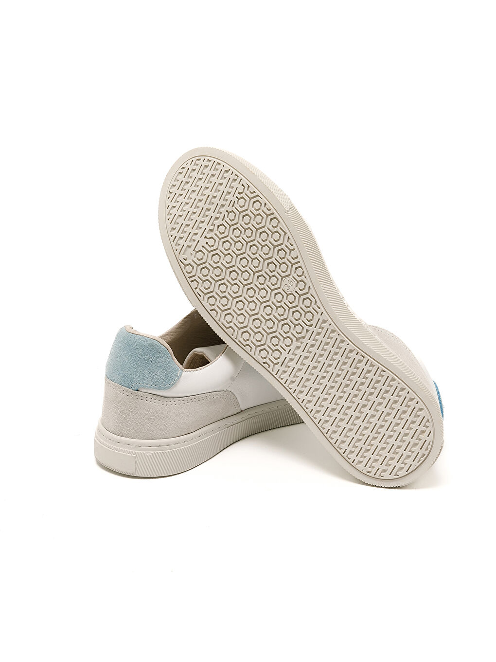 Kadın Sneaker ( Günlük) RC-25Y-006-M44 Beyaz Cilt-A.Mavi Süet-5