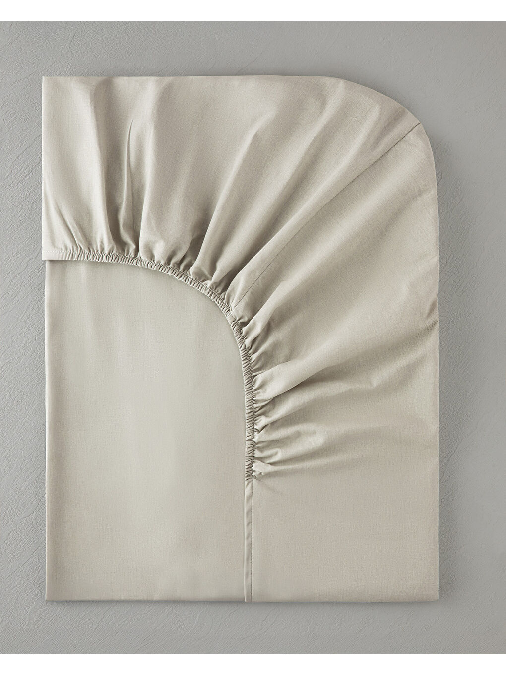 Ekru Novella Premium Soft Pamuk Tek Kişilik Plus Lastikli Çarşaf 120x200 cm Krem