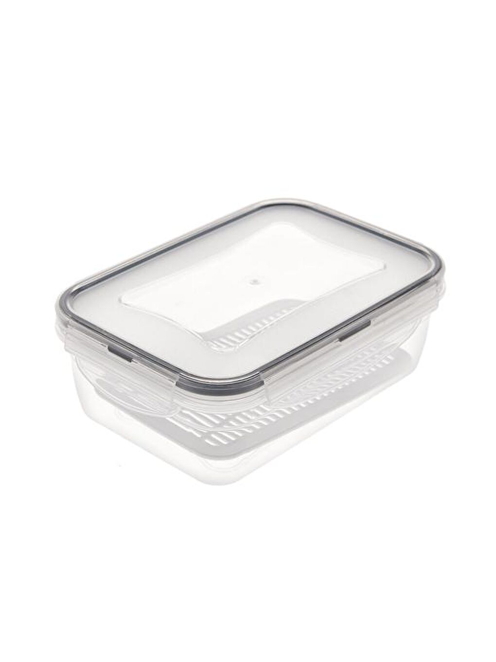 Renksiz Fresh Box Dikdörtgen Bölmeli Saklama Kabı - 800 ml-1