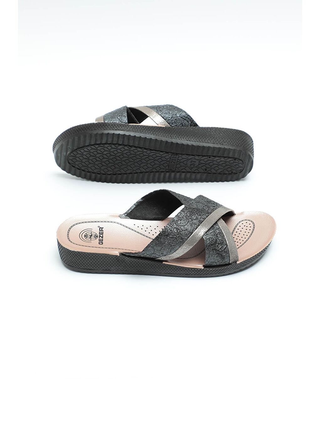 Siyah Yazlık Kadın Terlik-4