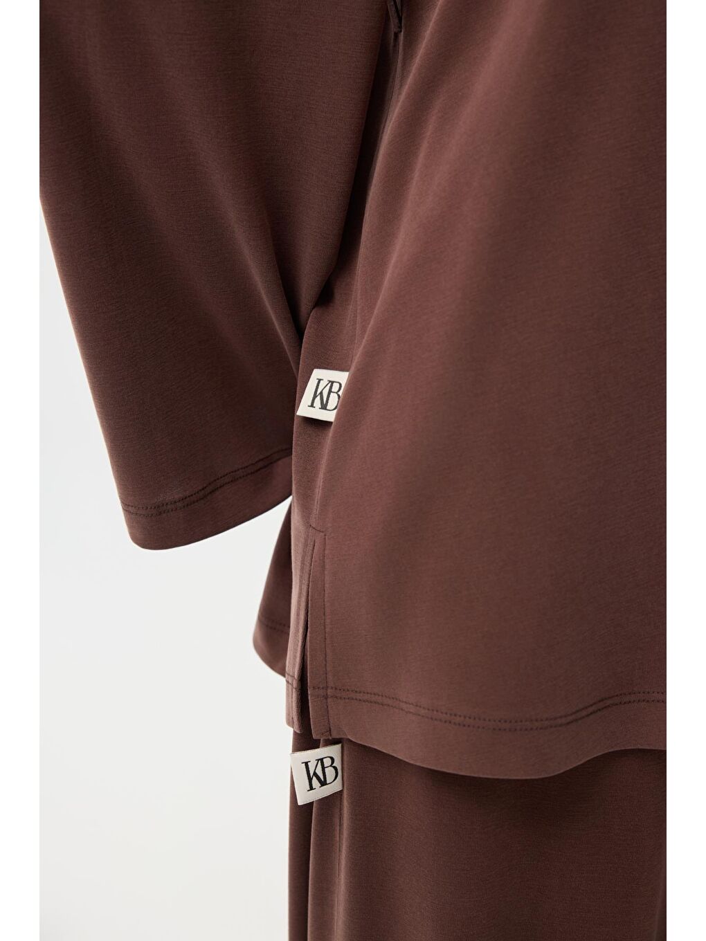 Modal Cupra Jogger Pantolon Takım Kahverengi-7