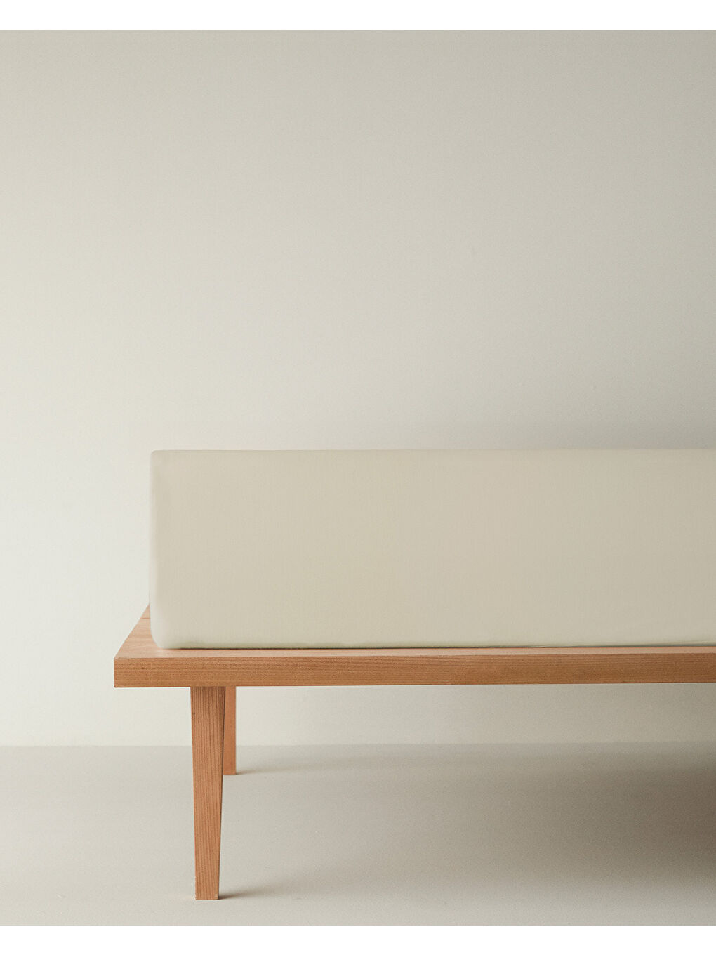 Ekru Novella Premium Soft Pamuk Tek Kişilik Plus Lastikli Çarşaf 120x200 cm Krem-5