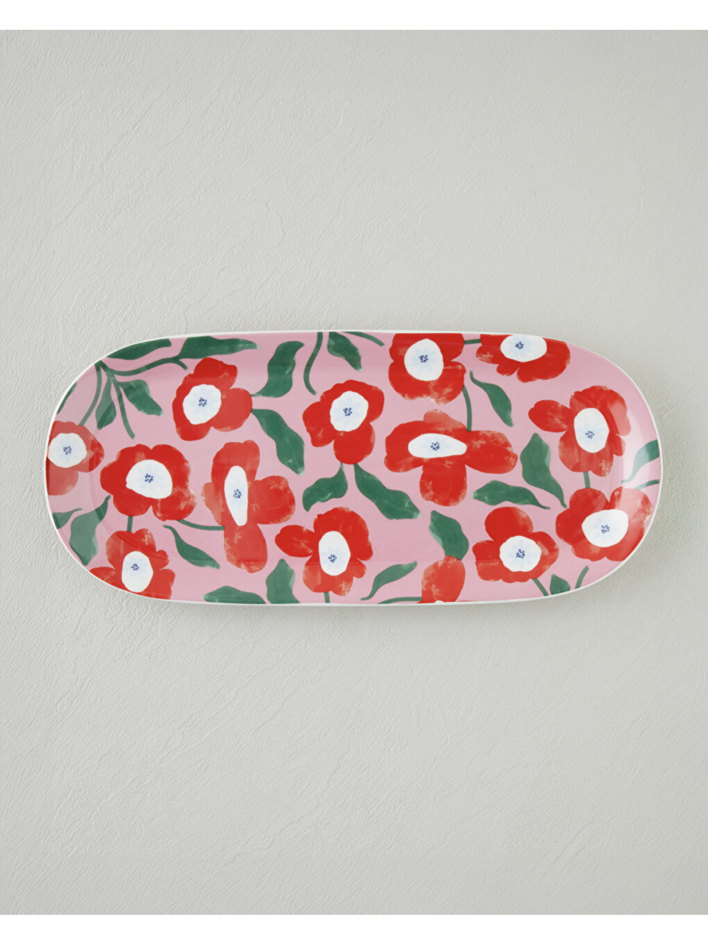 Beyaz Bright Parade New Bone China Kayık Tabak 15x33 Cm Renkli-1