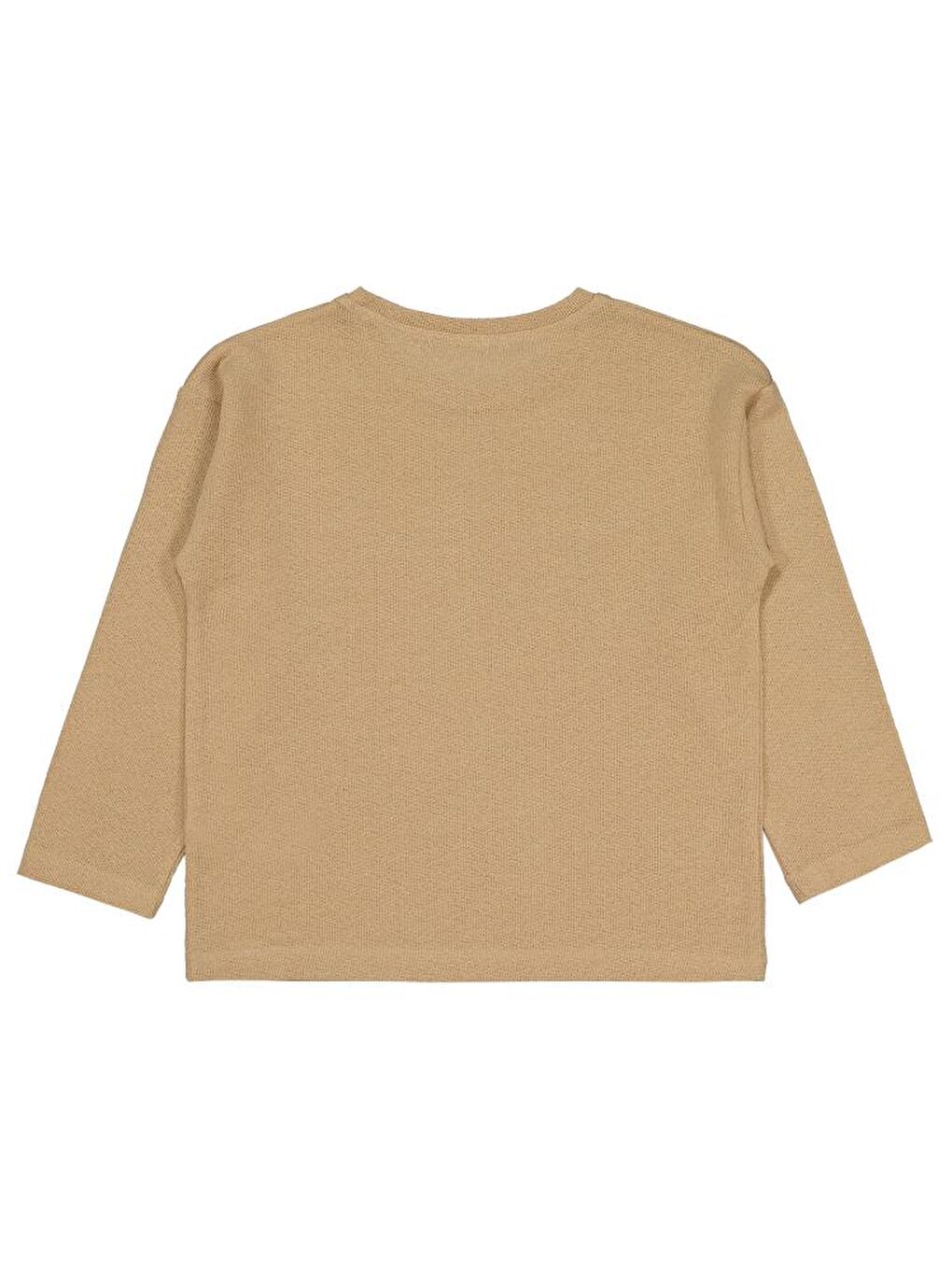 Boys Jakarlı Basic 10-13 Yaş Sweatshirt - Bej11-12 Yaş-1