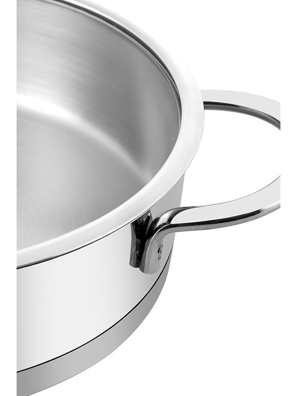 Gri Silver Trend 26 cm Paslanmaz Çelik Sığ Tencere-3