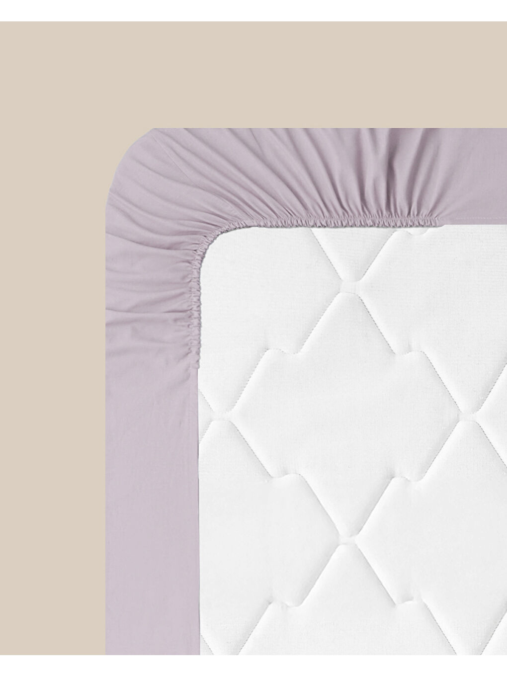 Novella Premium Soft Pamuk Tek Kişilik Plus Lastikli Çarşaf 120x200 cm Lila-6