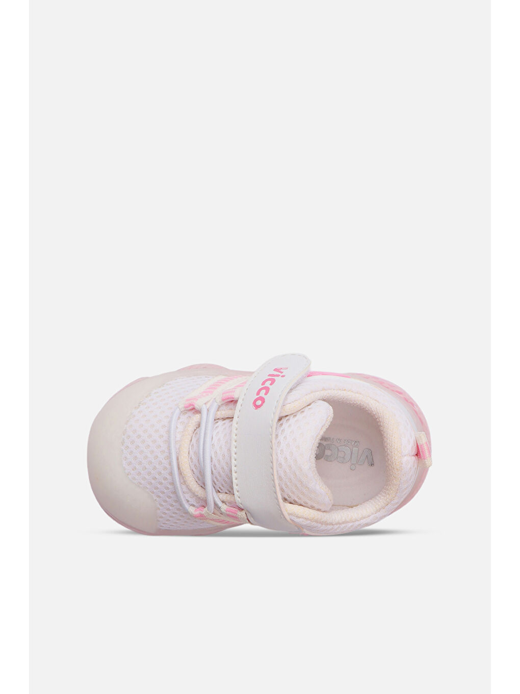 Orante Işıklı Kız Bebek Beyaz Spor Ayakkabı-2