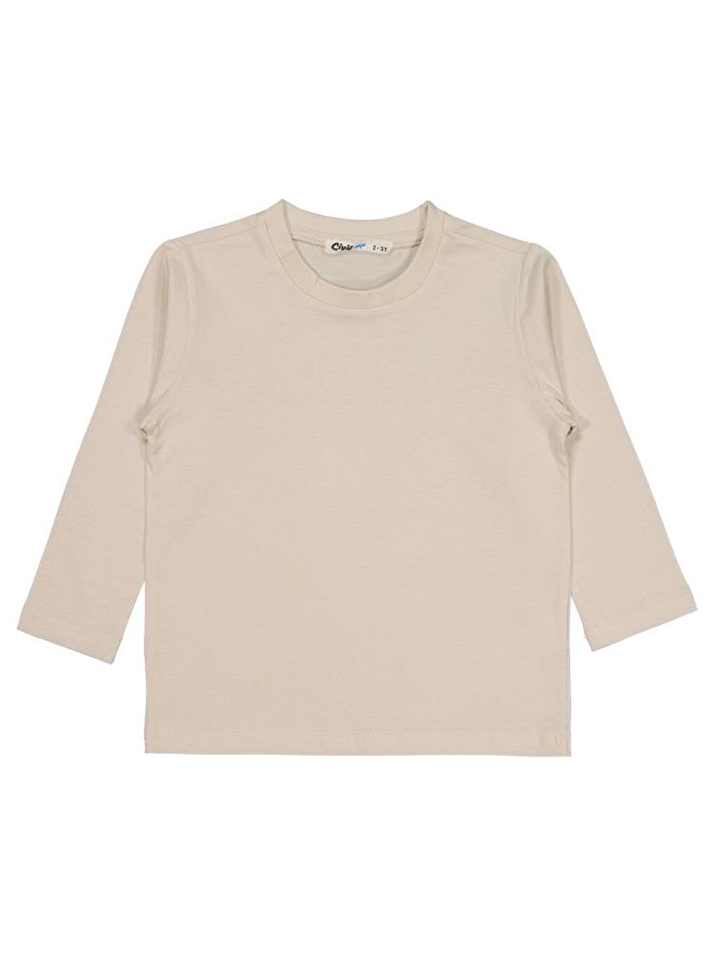 Boys Basic 2-5 Yaş Sweatshirt - Bej 3-4 Yaş-1