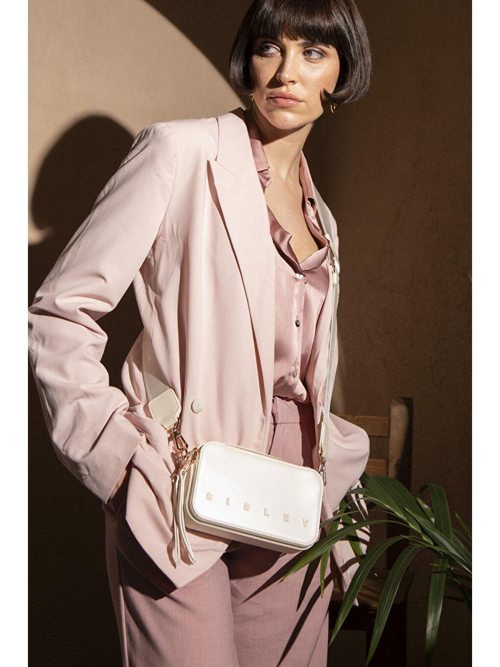 Kadin Çapraz Çanta Bej SLY002-1