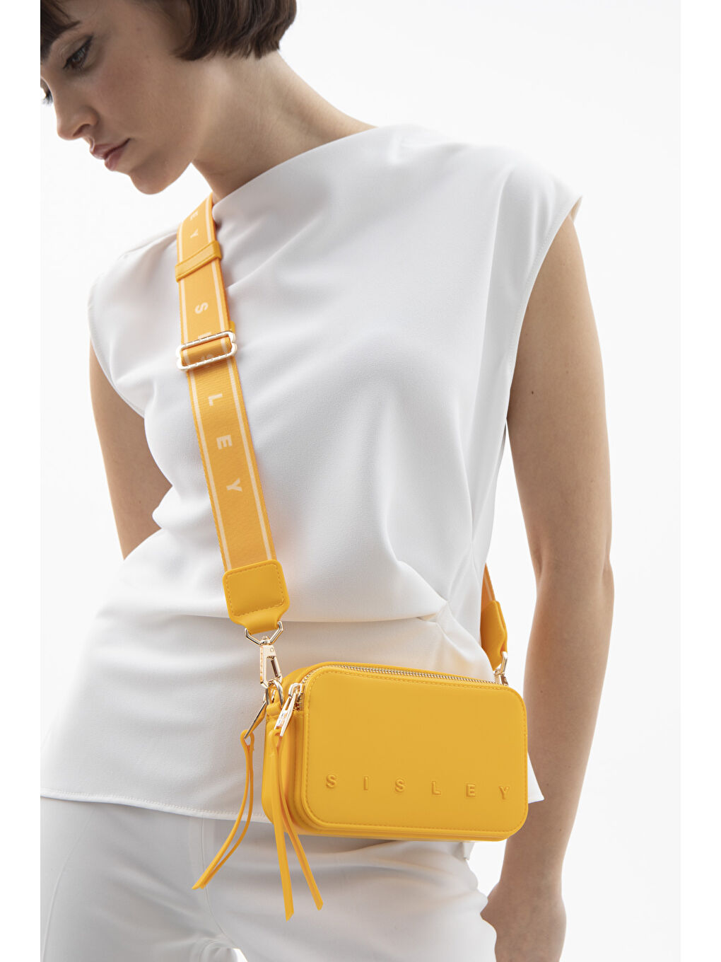 Sisley Kadin Çapraz Çanta Sari SLY002