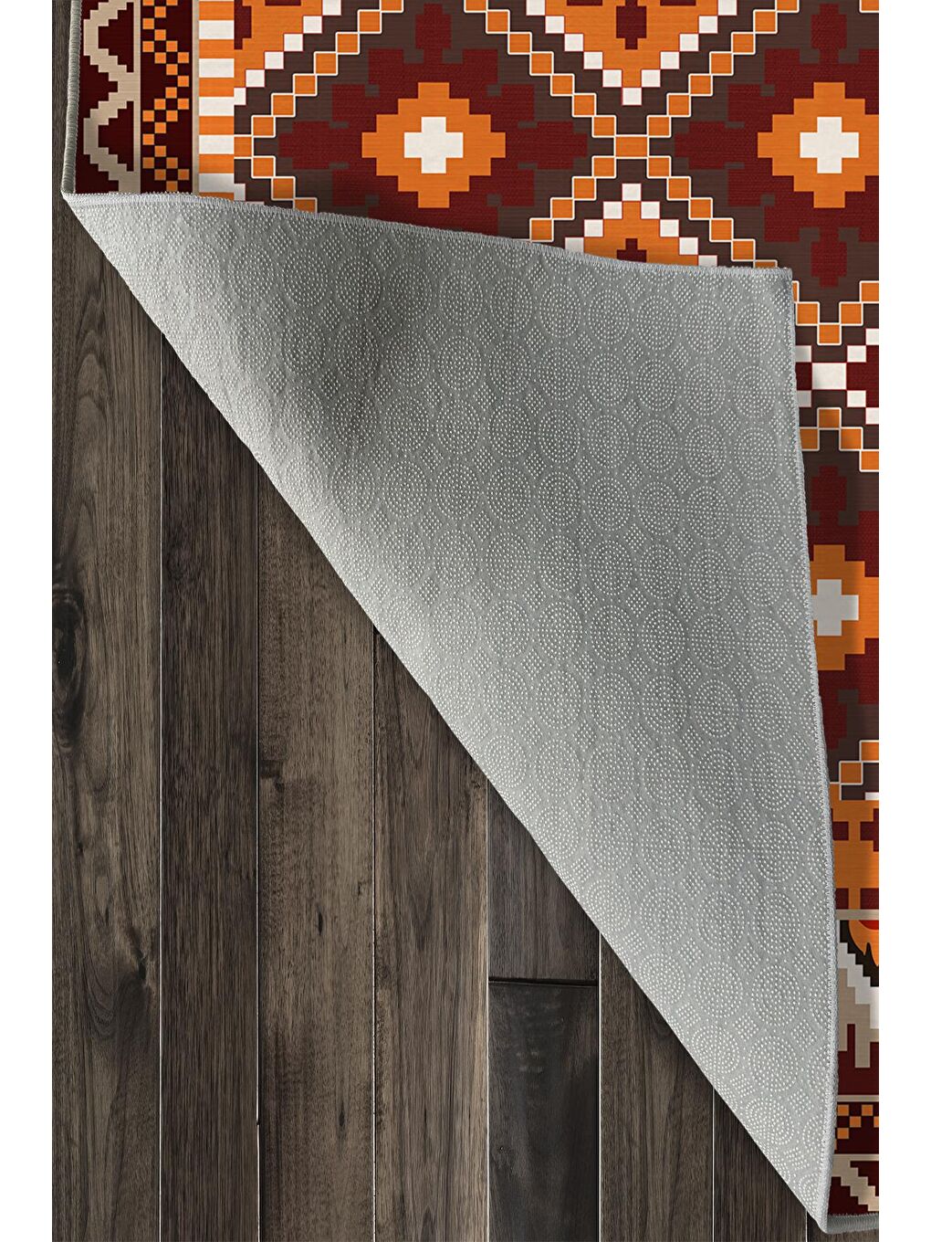 Bordo Özel Tasarım, Kaymaz Taban, İnce, Yıkanabilir, Modern Halı WOOKECE1460 160x230-6