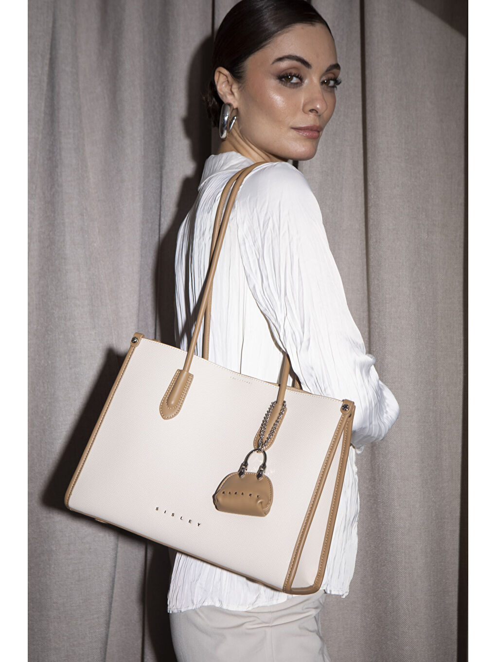 Kadin Kol Çantasi Bej-Camel SLY210