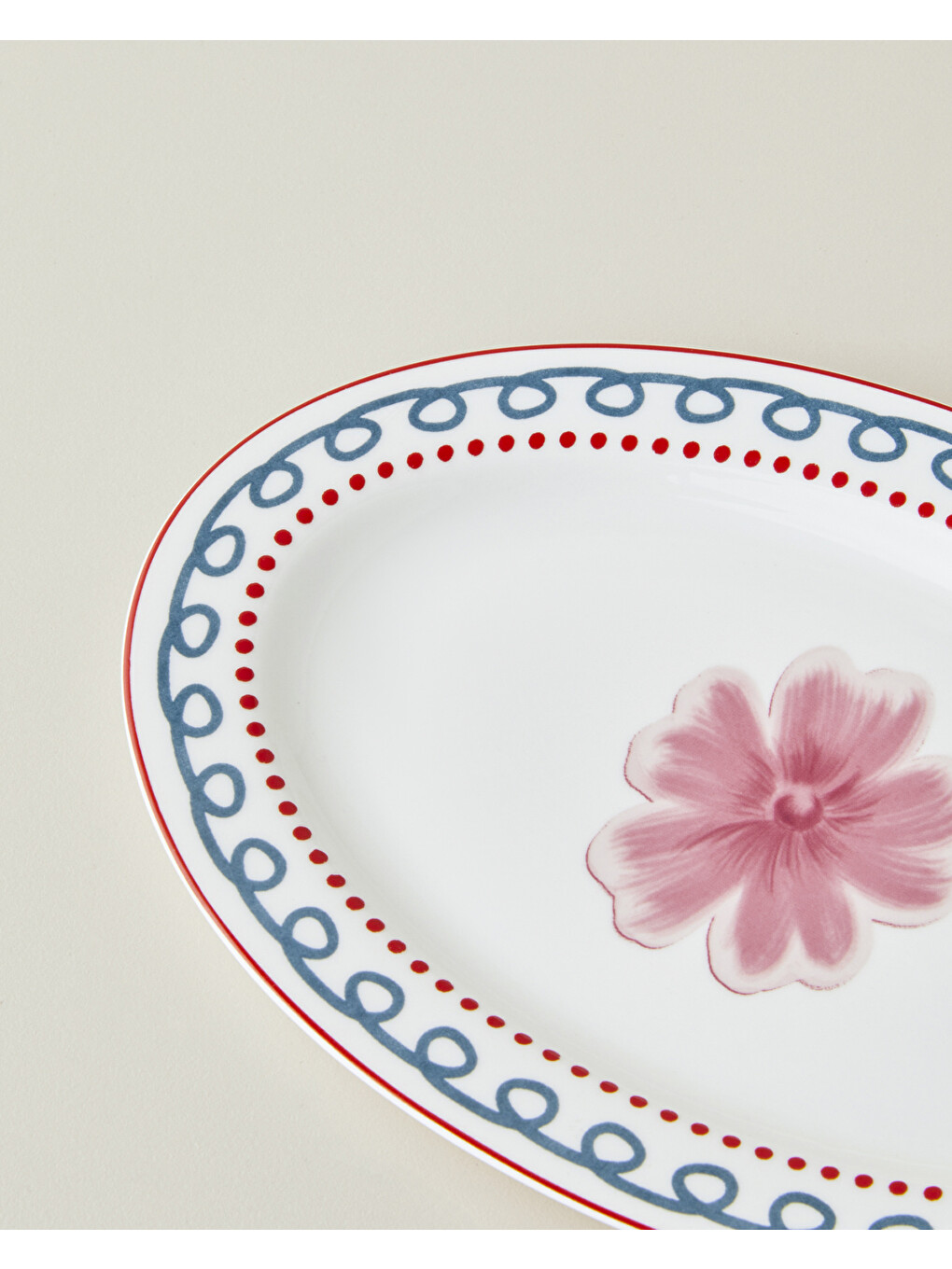 Beyaz Florentis Bone Porselen Kayık Tabak 21,5 Cm Renkli-2