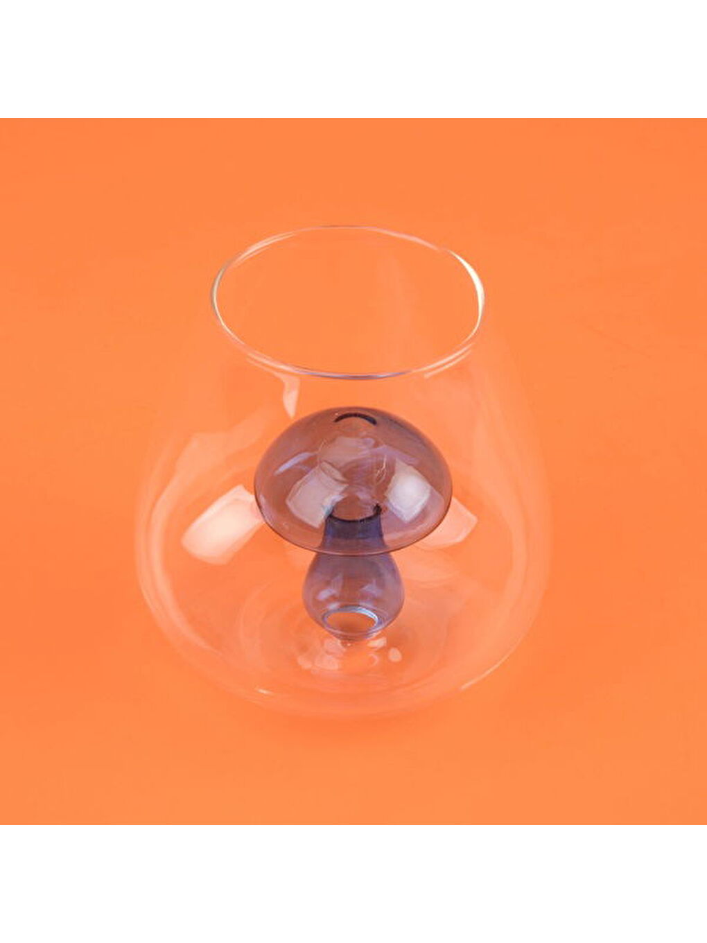 Renksiz Kitchen Figürlü Borosilikat Cam Meşrubat Bardağı - Şeffaf / Mavi - 360 ml-2