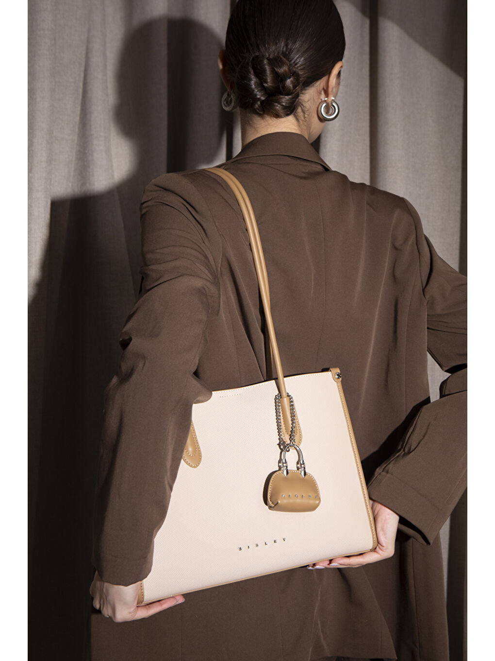 Bej Kadin Kol Çantasi Ten-Camel SLY210-1