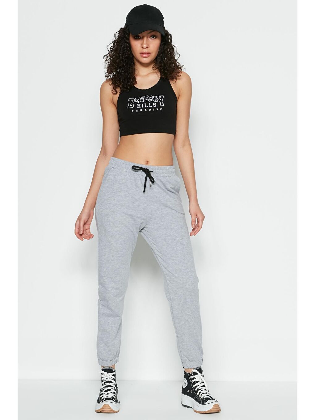 C&City Gri Basic Jogger Eşofman Altı 734 Gri