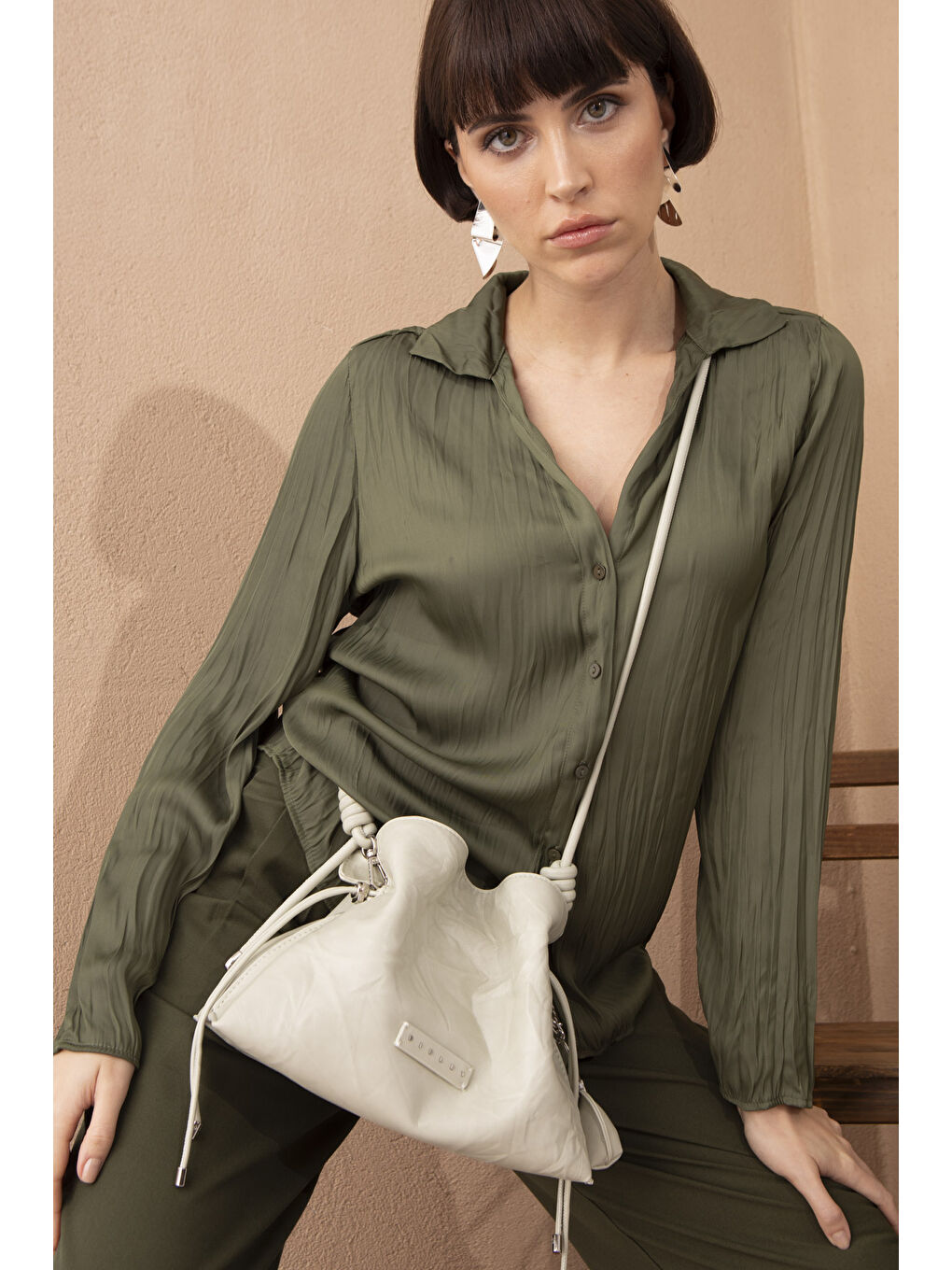 Yeşil Kadin Çapraz Çanta Yeşi̇l SLY192-1