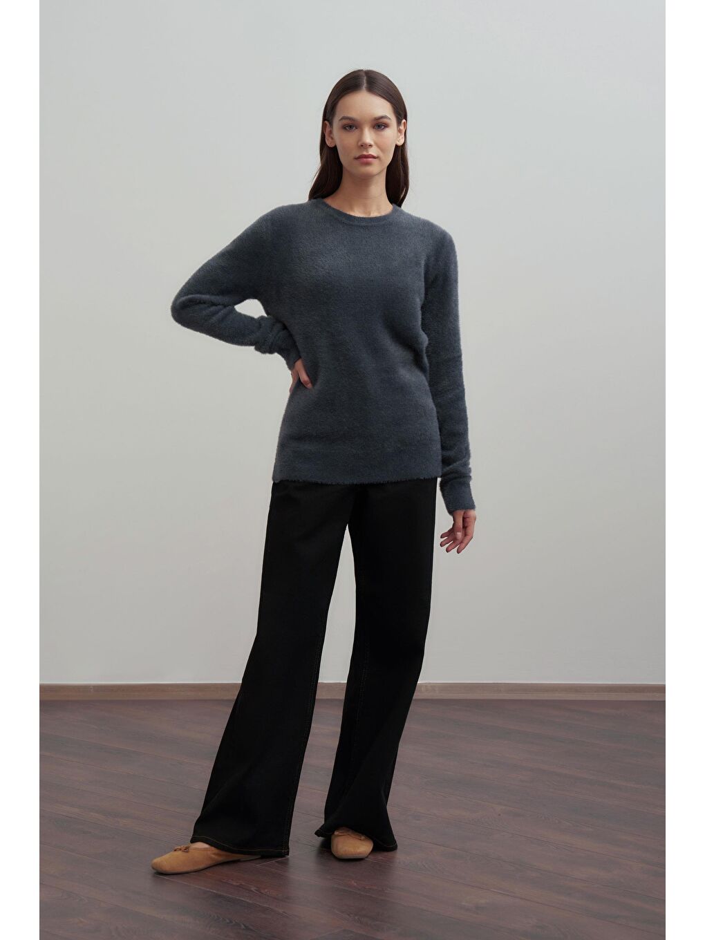 Gri-Yumuşak Dokulu Kazak-1