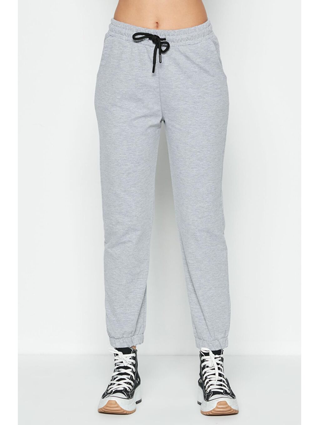 C&City Gri Basic Jogger Eşofman Altı 734 Gri - 3