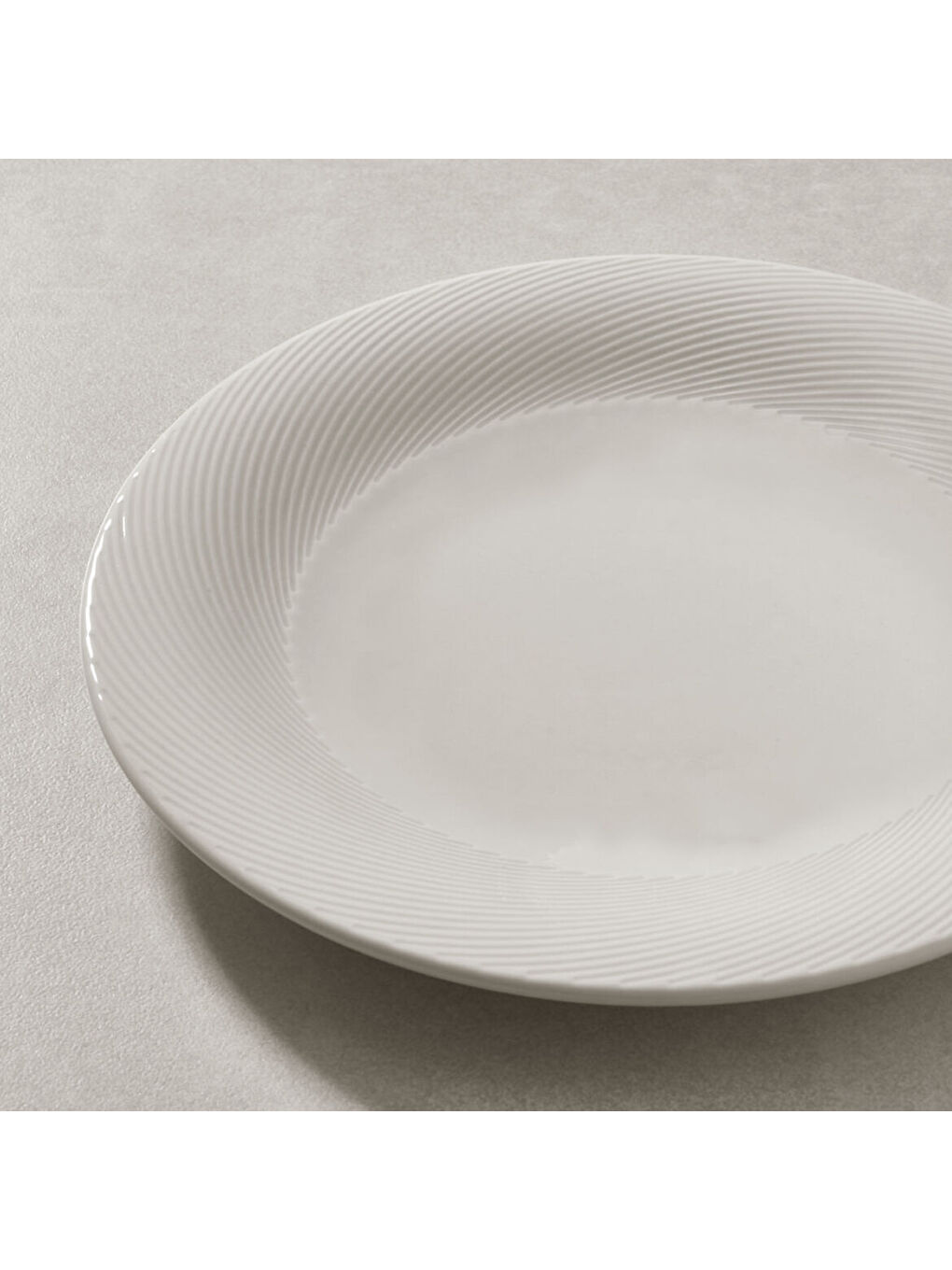 Ekru Selanik 6 Adet 17 cm Tatlı Tabağı-2