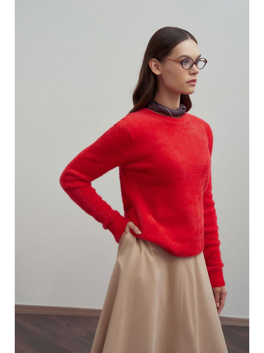 Kırmızı-Yumuşak Dokulu Kazak-4