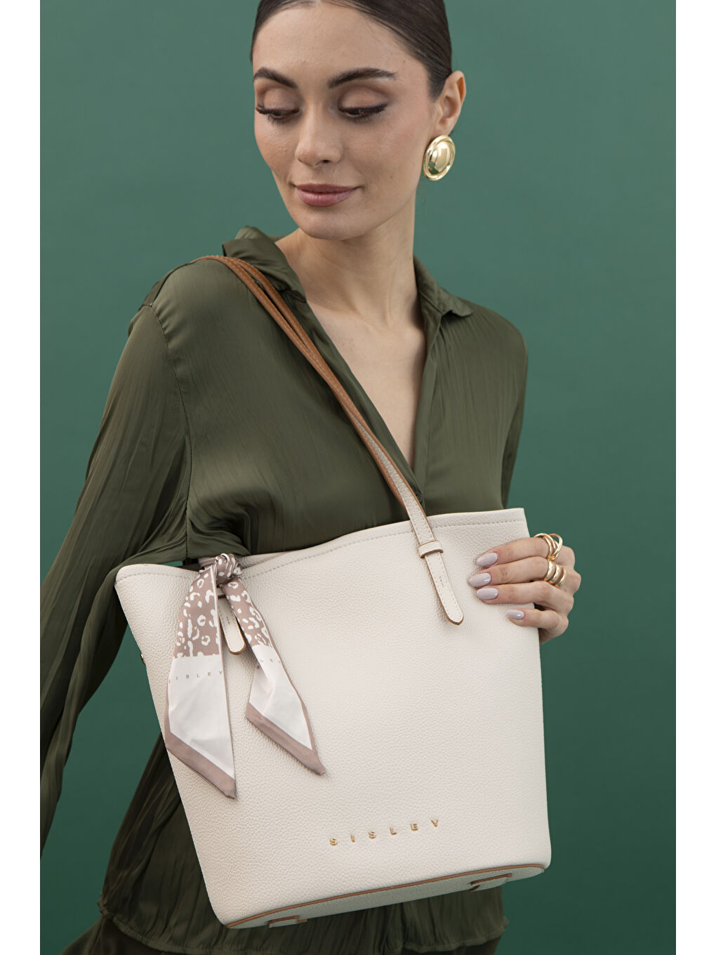 Kadin Kol Çantasi Bej SLY161