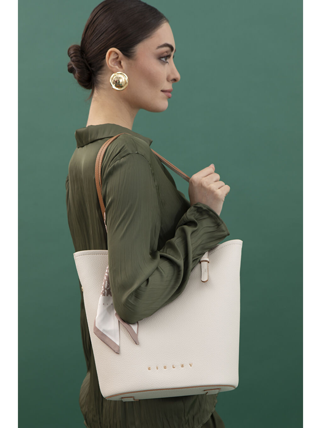 Kadin Kol Çantasi Bej SLY161-2