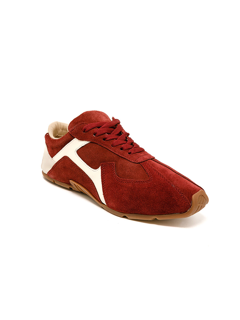 Kadın Sneaker ( Günlük) RC-25Y-187-MIU1005 Bordo Süet-Bej Cilt-1