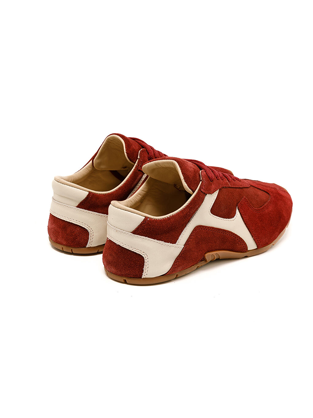 Kadın Sneaker ( Günlük) RC-25Y-187-MIU1005 Bordo Süet-Bej Cilt-4