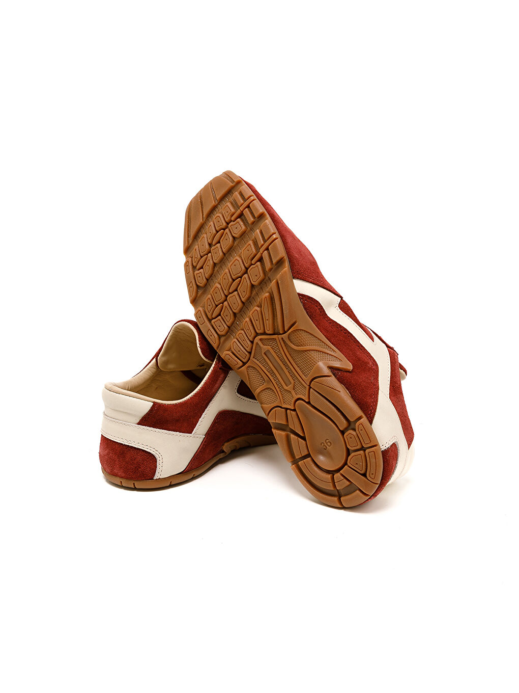 Kadın Sneaker ( Günlük) RC-25Y-187-MIU1005 Bordo Süet-Bej Cilt-5