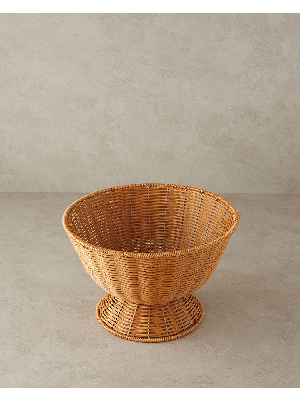 Victoria Plastik Rattan Sunumluk Kahverengi-1