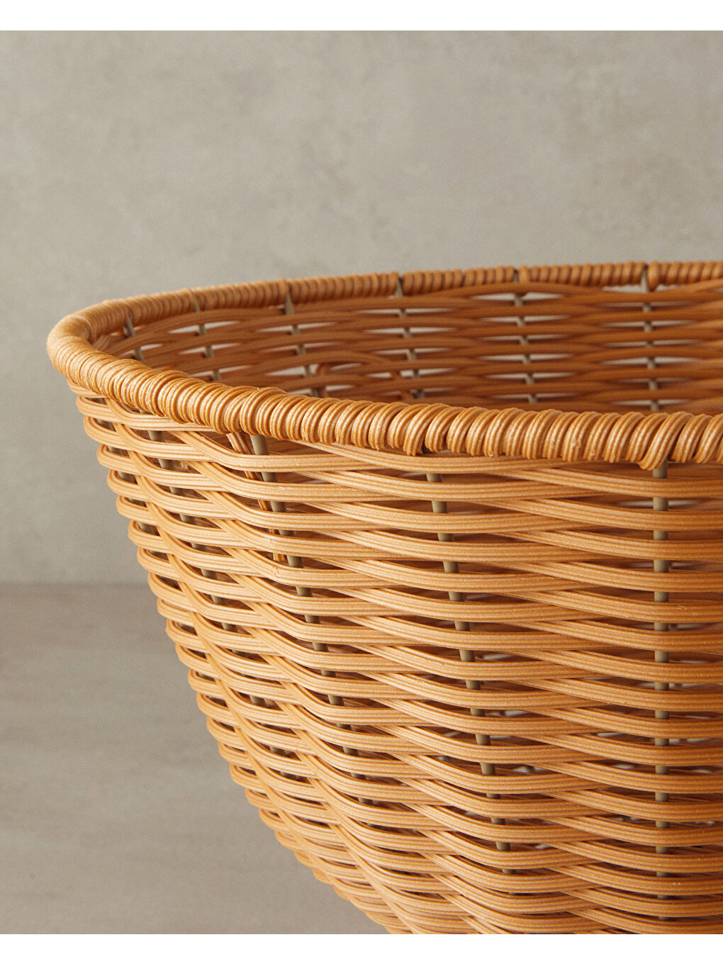 Victoria Plastik Rattan Sunumluk Kahverengi-2