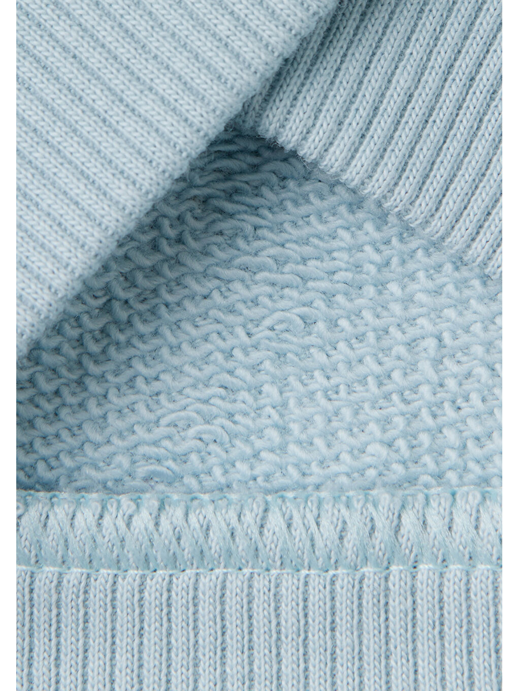 Turkuaz Bebek Su Yeşili Göğsü Tavşan Logosu İşlemeli Kulaklı Kapüşonlu Sweatshirt-2